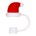 thumbnail image 1 of Cubierta De Silicona Para Pajitas Navideñas, Cubierta De 10 Mm, Pajitas Con Dibujos Animados, Decoración Para Fiestas, Tapa Protectora Contra El Polvo, 1 of 4