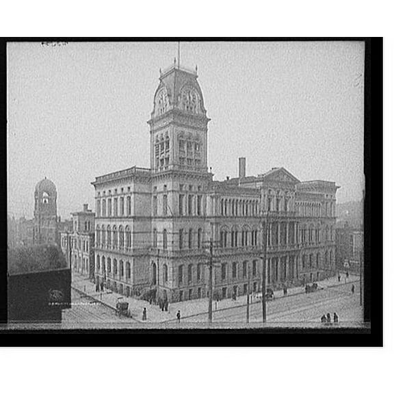 Historic Print, City Hall, Louisville, Ky., 16" x 20"