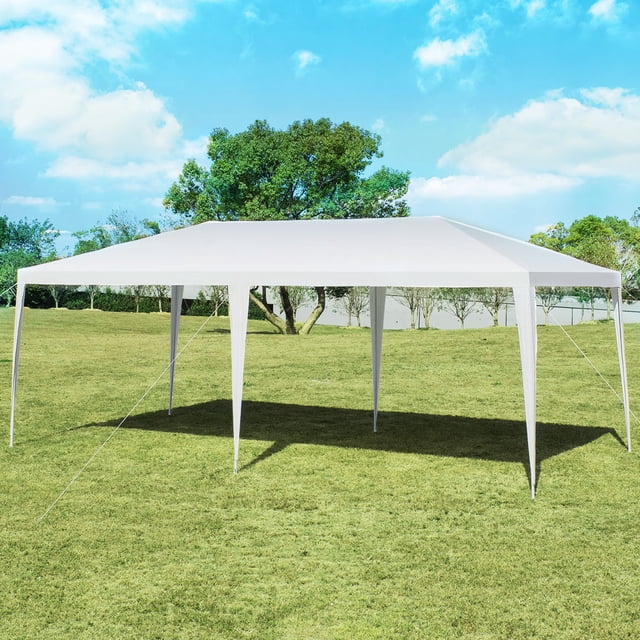 Costway Carpa para Bodas Al Aire Libre de 304.8 cmX 609.6 cm, Resistente, con Dosel