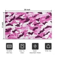 thumbnail image 5 of Purple Pink Camo Classic Shapes Pattern Door Rugs,Washable Non Slip Door Mats Indoor,Decorative Door Mats,Entry Mat Indoor for Entrance,Bedroom,Kitchen,Bathroom,17"x30", 5 of 6
