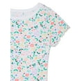 thumbnail image 3 of Garanimals Baby Girl Short Sleeve Print Rib Bodysuit, Sizes 0-24 Months, 3 of 4