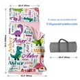 thumbnail image 6 of Personalized Toddler Nap Mat for Daycare Cot Bedding - Baby Girls Kids Dinosaur Nap Mats with Pillow Blanket Preschool Kindergarten Children Sleeping Bag with Custom Name Easy Carry Blue Cars Pink, 6 of 9