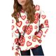 thumbnail image 4 of TaTaai Valentine's Day Printed Hoodie, Youth Long Sleeve Pullover, Pocket Casual Sweatshirt, Holiday Gift Apparel Gift, 4 of 9