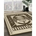 thumbnail image 2 of Ahgly Company Indoor Square Patterned Sepia Brown Area Rugs, 8' Square, 2 of 6