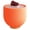Orange_Medium, variant on Light Luxury Modern Rock Slab Coffee Table, Scandinavian Minimalist Furniture, Round Bowl Shaped Coffee Table For Living Room