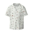 thumbnail image 3 of Goofa Funny Chicken Printed Men's Casual Short-sleeved Shirt,Lightweight Breathable Button-down,Summer Casual men's top,Versatile Fashion shirt-4X-Large, 3 of 7
