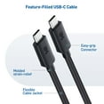 thumbnail image 7 of Cable Matters USB C to USB C Monitor Cable with 4K 60Hz Video Resolution, 100W Power Delivery, and 5Gbps USB-C 3.1 Gen 1 Data Transfer - 6 ft, 1.8m, 7 of 7