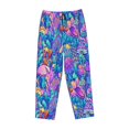 thumbnail image 4 of Balery Colorful Mushrooms print Women's Pajama Pants,Ultra Lightweight Pjs,Lounge Pant-Small, 4 of 9