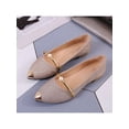 thumbnail image 2 of Ladies Elegant Flat Shoes Low Heel Shallow Pointed Toe Low-bottom Comfort Casual Office Shoes, 2 of 2
