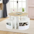 thumbnail image 2 of OLAKIDS Toddler Table and Chair Set, Wooden Table and 4 Chairs with Nesting Design, Storage Drawers, Children Multi-Activity Table for Art, Crafts, Draw, Read for Boys Girls Aged 3+, 2 of 9