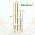 thumbnail image 4 of Costway 4-Tier Metal Plant Stand 49.5" Tall Potted Planter Display Shelf Storage Rack White, 4 of 10