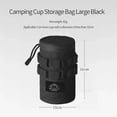 thumbnail image 1 of Outdoor Camping Water Cup Storage Bag Tactical Multi-Functional Storage Bag 600D Oxford Cloth Portable Water Cup Protection Bag Large Black, 1 of 5