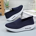 thumbnail image 5 of YOUYEDIAN Orthopedic Shoes for Women Arch Support Non Slip Slip on Running Shoes Lightweight Mesh Stretch Server Shoes Soft 2026 Orthopedic Shoes (Blue), 5 of 8