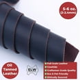 thumbnail image 2 of ELW Tooling Leather 5/6 OZ (2-2.4mm) Thickness | Dark Brown Color | Pre-Cut 4-8 SQ FT| Finished Full Grain Leather Cowhide Handmade Perfect for Crafting, Sewing, Molding, Workshop, 2 of 6