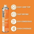 thumbnail image 6 of COLORSHOT Premium Multi-Surface Gloss Orange Slice Spray Paint - 10 oz - Orange, 6 of 10