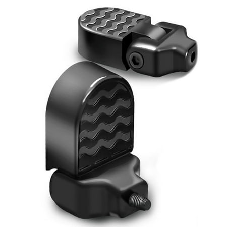 

SPRING PARK Electric Bike Rear Pedals Aluminium Alloy Folding Bike Rear Footrest Carrier Board Non-Slip Bicycle Footrests Foot Plates Pedals for Folding Mountain Bike