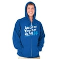 thumbnail image 5 of Autism Touches Us All Puzzle Piece Zip Up Hoodie Men's Women's Brisco Brands M, 5 of 6