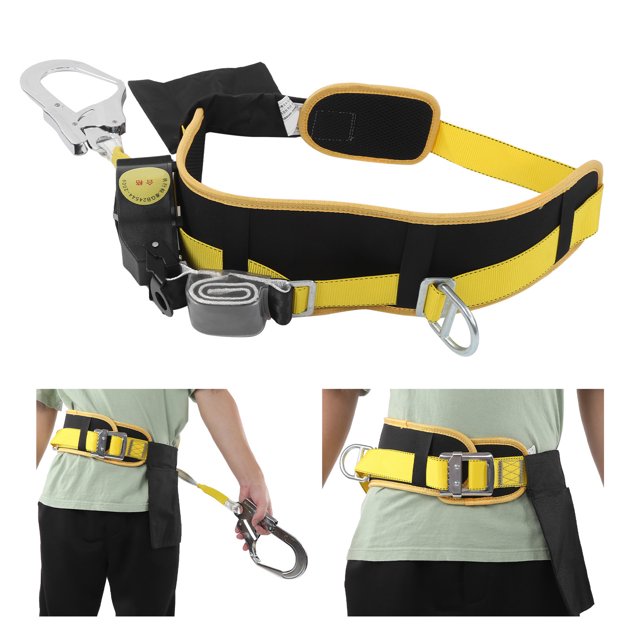 Cergrey Fall Protection Harness,Body Safety Harness,Camnal Safety Fall Protection Harness Roofing Harness Equipment Kit For Outdoor Work Body Safety