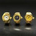 thumbnail image 3 of Joernso Men Women Ring Watch Elastic Stainless Steel Band Round Square Dial Men Women Couple Watch Finger Ring Birthday Gift Fashion Accessories, 3 of 7