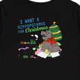 thumbnail image 4 of Inktastic I Want a Hippopotamus for Christmas Boys or Girls Long Sleeve Toddler T-Shirt, 4 of 5