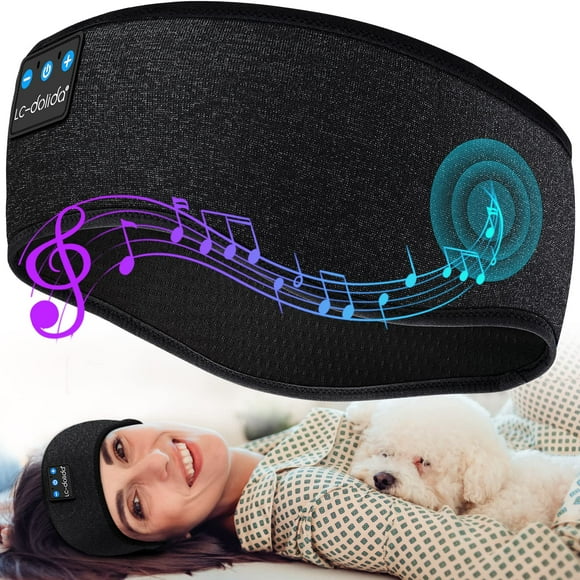Auriculares para dormir con diadema LC-Dolida Bluetooth 5.4 con USB-C