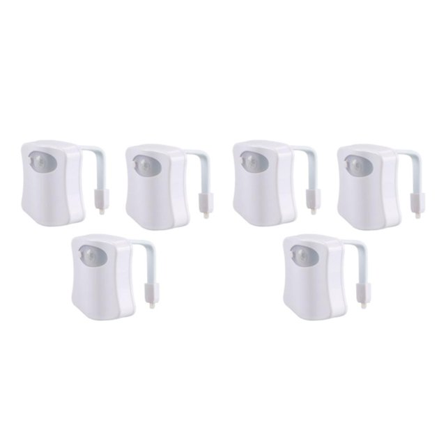Moyic Luz nocturna para inodoro activada por movimiento de 3 piezas, sensor sensible a la luz y fácil de mover para baño Type1 NO1