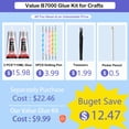 thumbnail image 3 of B7000 Jewelry Glue for Making, FITTDYHE 1PCS 110ML/3.7 fl oz Clear Adhesive for Rhinestone, Fabric, Multipurpose Super B-7000 for Phone Repair, Nail Art, Wood, Glass, Charms, 3 of 9