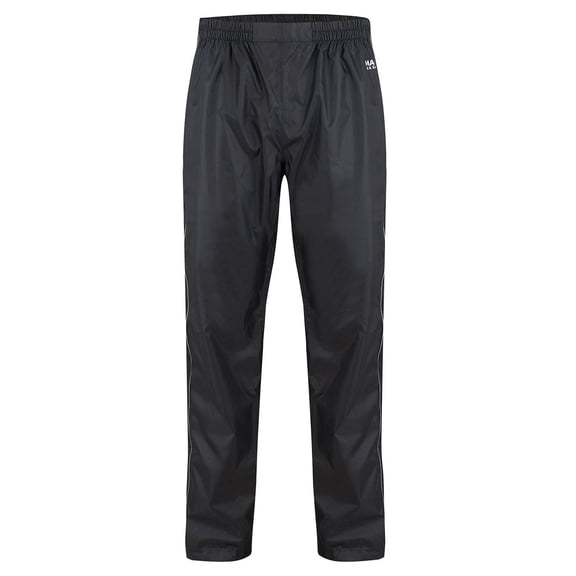 Mac in a Sac - Origin II - Packable Waterproof Full Zip Overtrousers for Men & Women - Lightweight and Breathable Rain Trousers That Packs into its own Bag - Black - M