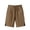 Khaki#shorts for women summer casual elastic high waisted, variant on aohooy Womens Summer Linen Shorts Elastic Waist Drawstring Beach Vacation Shorts Side Split Buttons Lounge Short with Pocket Khaki,M