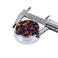 thumbnail image 4 of ZICANCN Round Pill Box Organizer with 3 Compartment, Purple Orange Leaf Pumpkin Portable Travel Pill Cases for Pocket or Purse, 4 of 6