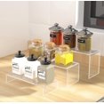 thumbnail image 3 of xianyou-3 PCS Clear Acrylic Risers Can be Suitable for Event Parties, Weddings, Dessert Food, Birthday Cake Display, Acrylic Risers for Display Home Decor, Models, Jewelry, CosmeticsShoe Risers Retai, 3 of 4