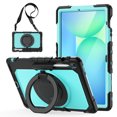 thumbnail image 2 of for Samsung Galaxy Tab S10 FE Plus Case 13.1 inch, 360 Rotating Shockproof Cover with Stand, Handle, Shoulder Strap (SM-X620/X6266), Sky Blue Panel, 2 of 7
