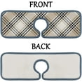 thumbnail image 6 of SKYSONIC Faucet Absorbent Mat 3 Pcs Checkered Tartan Plaid Kitchen Faucet Splash Catcher Washable Counter Drying Pads Behind Faucet for Kitchen Bathroom, 6 of 7