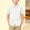White, variant on NORO ARK Kids' College-Style Short-Sleeve Button Down Shirt (1-17 Years) Versatile Solid Color Top 100% Cotton for School And Casual Wear Green Size 5-6Years