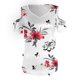 thumbnail image 3 of Tops con estampado de hombros descubiertos de manga corta con cuello en V a la moda para mujer Fridja  bn8184, 3 of 5