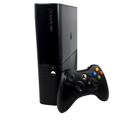 Refurbished Microsoft Xbox 360 E 4GB Video Game Console and Black Controller