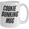 thumbnail image 2 of Cookie Dunking Mug Dunk Your Chocolate Chip Oreo Milano Shortbread Cookies Classic White Diner Style Coffee Tea Milk Cup, 2 of 2