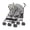 Light Gray, variant on Dream On Me Twin Venture Umbrella Stroller, Pink