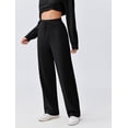 thumbnail image 6 of Pinspark Lounge Sets for Women Side Slit Sweatshirt Straight Leg Sweatpants with Pockets 2 Piece Matching Set Fall Fashion Sweatsuit Activewear Tracksuit, 6 of 6