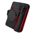 thumbnail image 2 of Mochila artista, estuche de cartera de arte, transportista de almacenamiento de telas de oxford gran bolsa de dibujo para suministros de manualidades Rojo negro, 2 of 8