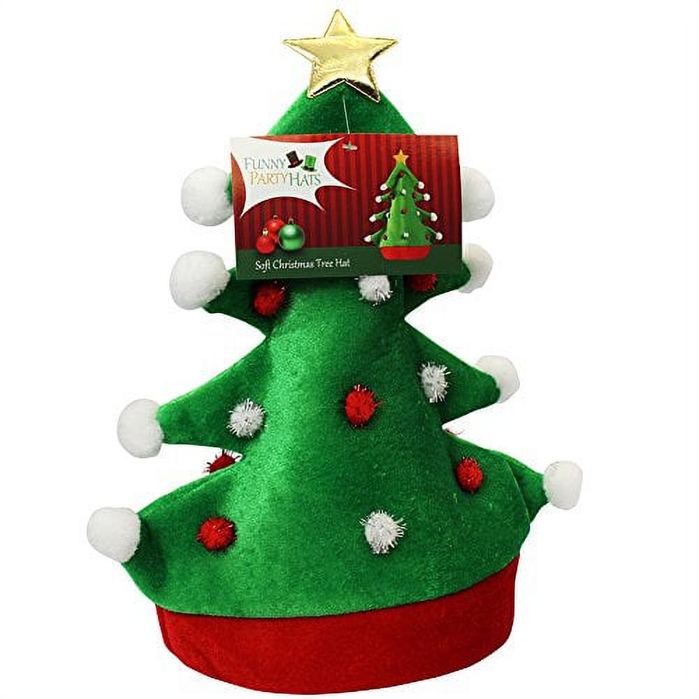 Funny Party Hats Christmas Hat - Adult Christmas Tree Hat - Novelty Hats