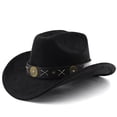 thumbnail image 2 of Western Style Cowboy Hat Curved Brim Ideal For Outdoor Adventure Travel Riding And Everyday Use, 2 of 3