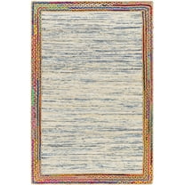 Hauteloom Haben Recycled Material Living Room, Bedroom Area Rug - Farmhouse - Bone - 8' x 10'