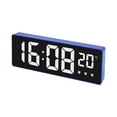 thumbnail image 1 of Despertador digital Pantalla de temperatura Pantalla LED para la cabecera interior de la oficina azul Zulema Despertador digital, 1 of 8