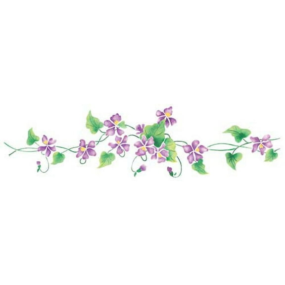 New Violet Border Wall Stencil SKU #2609 by Designer Stencils