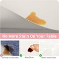 thumbnail image 4 of Faux Leather Placemats Set of 6 - Waterproof - Wipe Clean - Heat Resistant - Anti Slip Dining Table Place Mats, Suitable for Indoor & Outdoor Use, 17‘‘x12‘‘, Ivory White, 4 of 6
