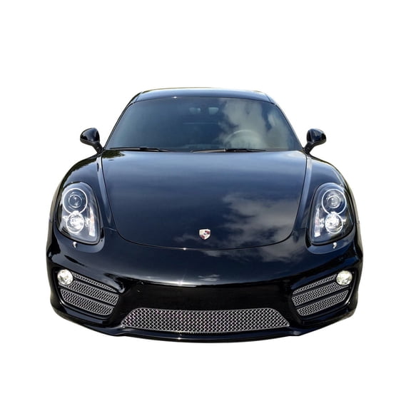 Porsche Cayman S 981 (PDK without Sensors) - Front Grill Set - Silver finish (2012 to 2016)