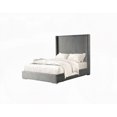 thumbnail image 6 of Twin Size Gray Fur Chenille Fabric Contemporary Bed - Mattress Ready, 6 of 7