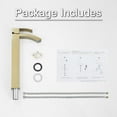 thumbnail image 6 of EZANDA Vessel Sink Faucet Single-handle Bathroom Faucet,Gold, 6 of 7