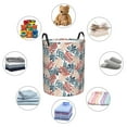 thumbnail image 5 of KLL Tropical Leaves Waterproof Foldable Laundry Hamper Bucket with Handles for Storage Bin,Kids Room,Home Organizer (Medium ), 5 of 7